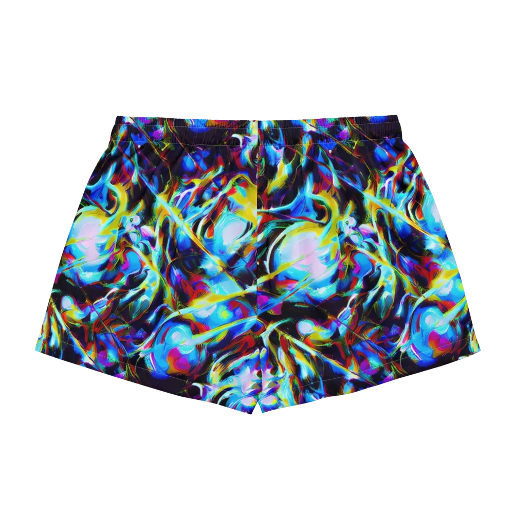 Spectrum Collision on Women's Pajama Shorts — Back