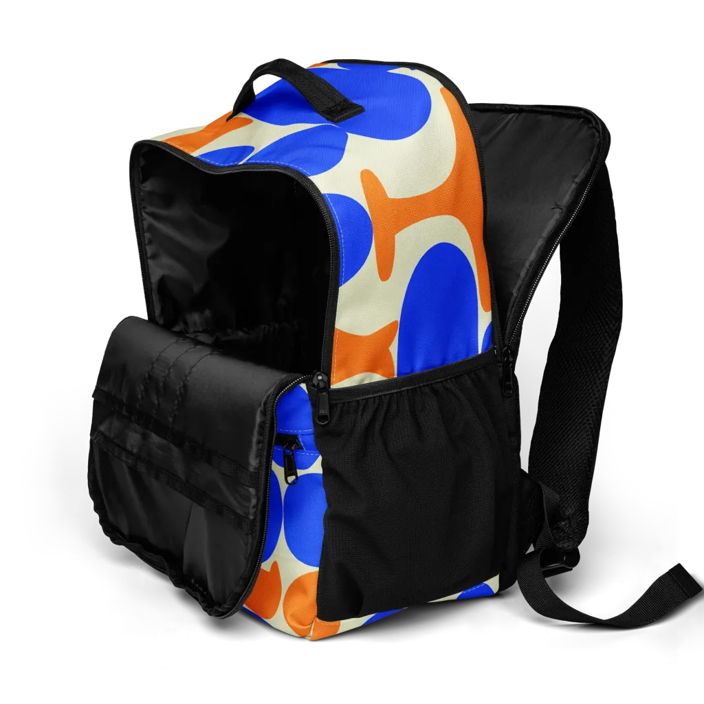 Cobalt Tangerine Totem on Utility Backpack — Product details 2