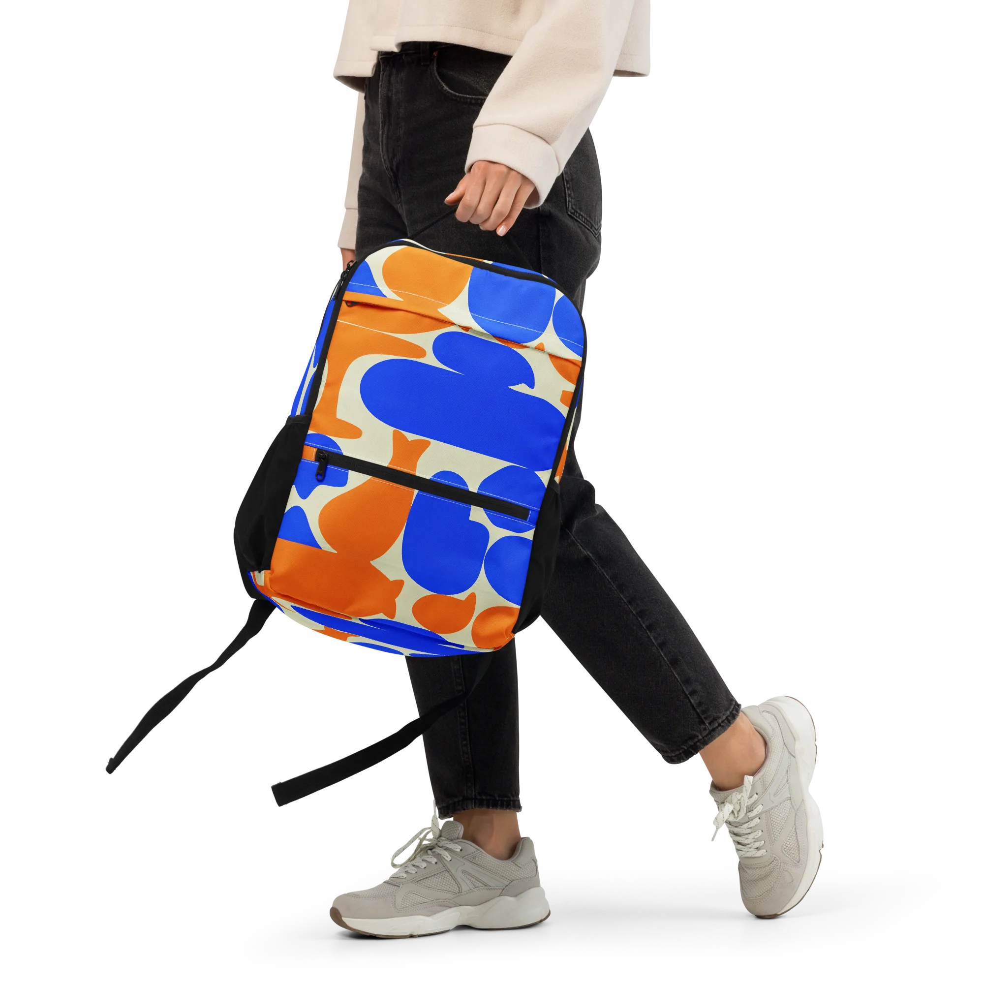 Cobalt Tangerine Totem on Utility Backpack — Front