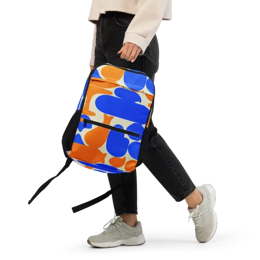 Cobalt Tangerine Totem on a Utility Backpack