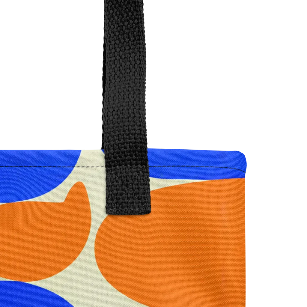 Cobalt Tangerine Totem on Tote Bag — Product details