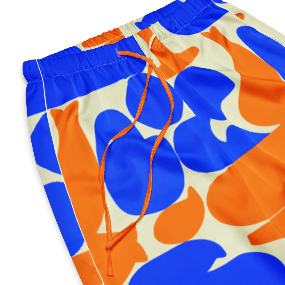 Cobalt Tangerine Totem on Women's Pajama Pants — Product details