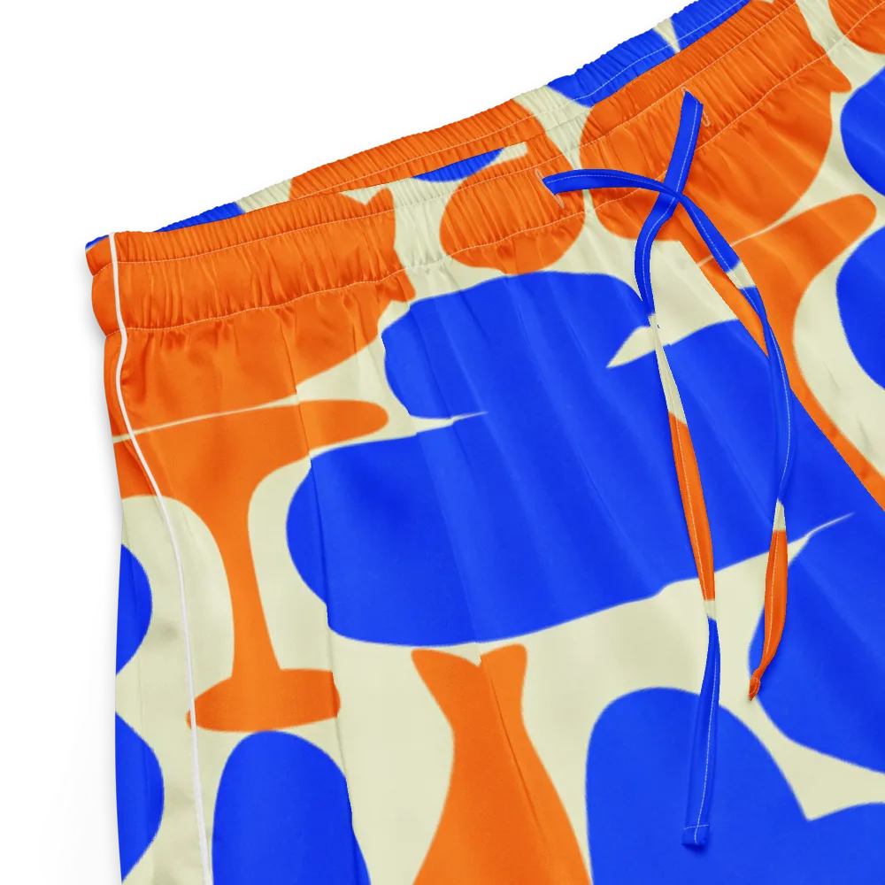 Cobalt Tangerine Totem on Women's Pajama Shorts — Product details