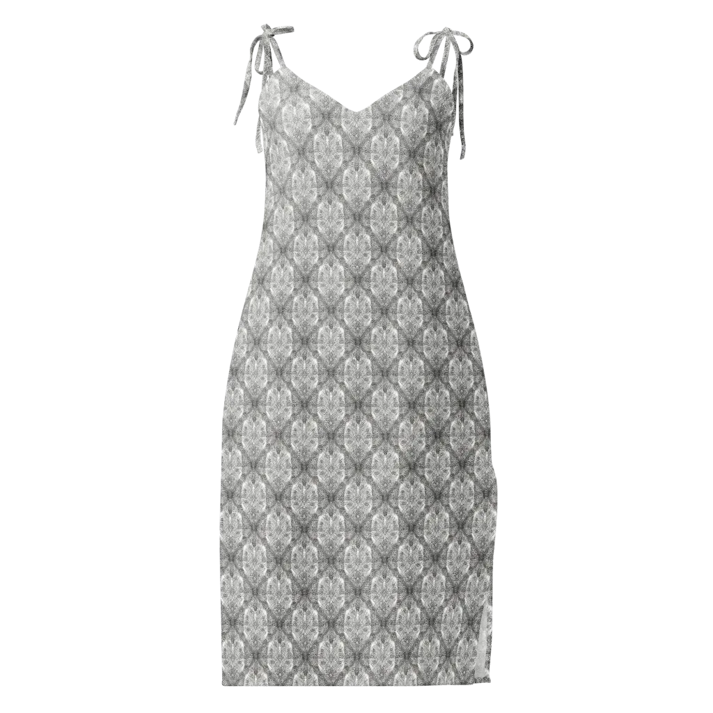Ivory Filigree on Slip Dress — Front