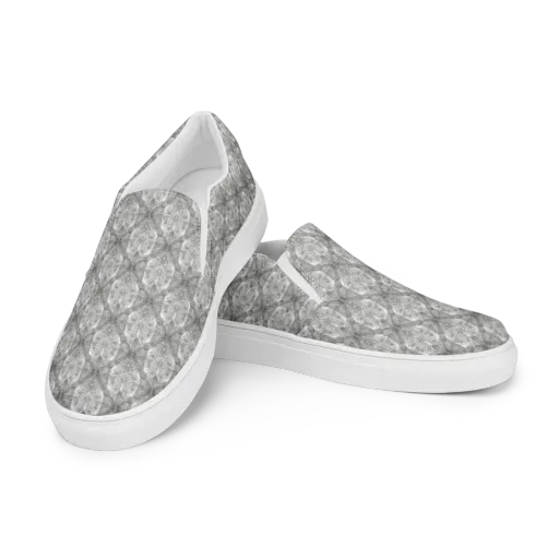 Ivory Filigree on a Women's Slip-On Canvas Shoes