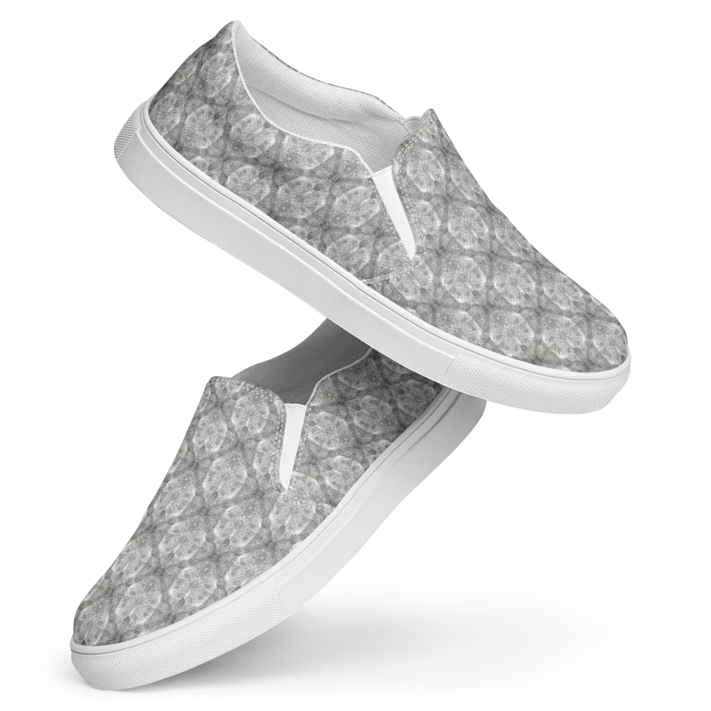 Ivory Filigree on Women's Slip-On Canvas Shoes — Front