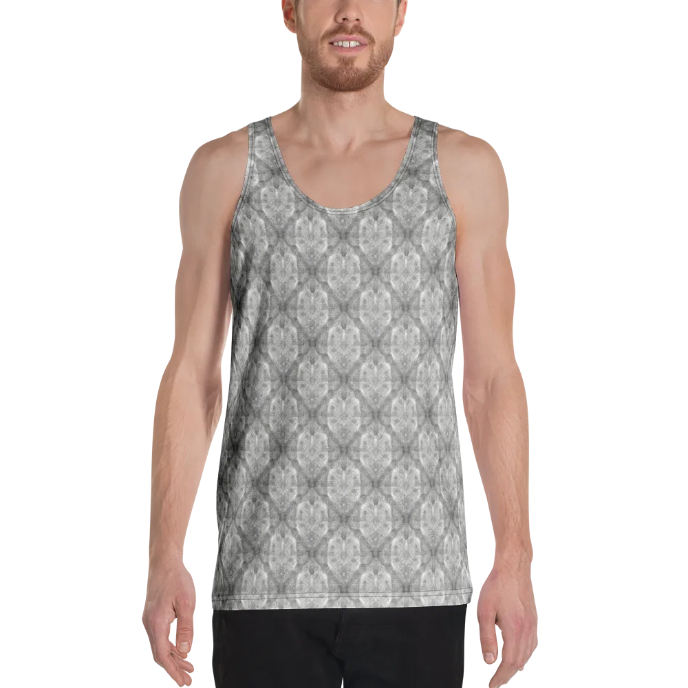 Ivory Filigree on Men's Tank Top — Front