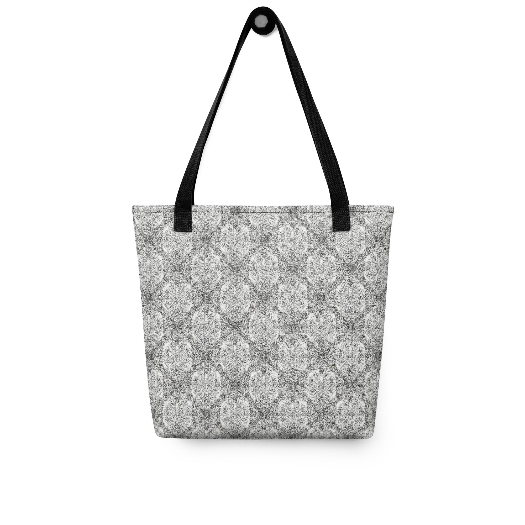 Ivory Filigree on Tote Bag — Front