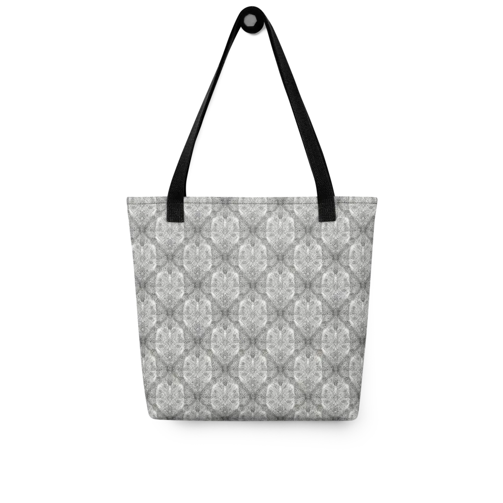 Ivory Filigree on Tote Bag — Front