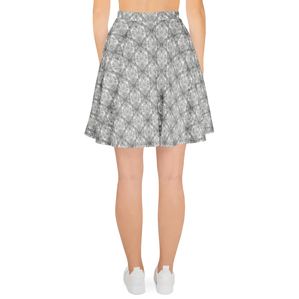 Ivory Filigree on Skater Skirt — Back