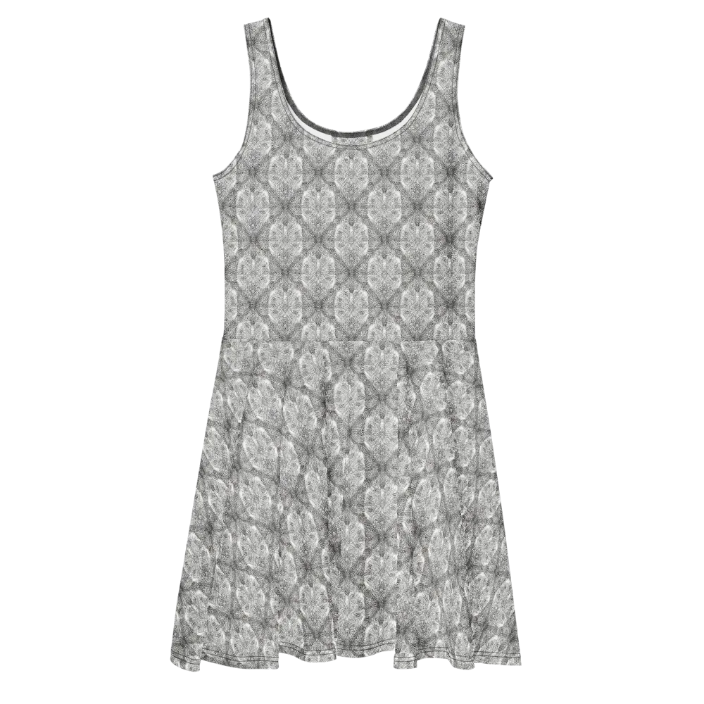 Ivory Filigree on Skater Dress — Front
