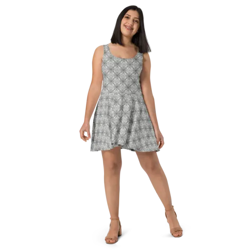 Ivory Filigree on a Skater Dress