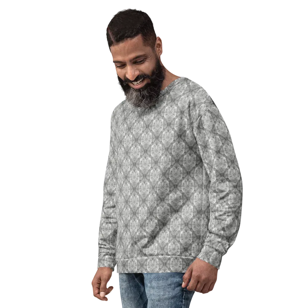 Ivory Filigree on Sweatshirt — Left Front
