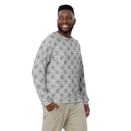 Ivory Filigree on a Sweatshirt