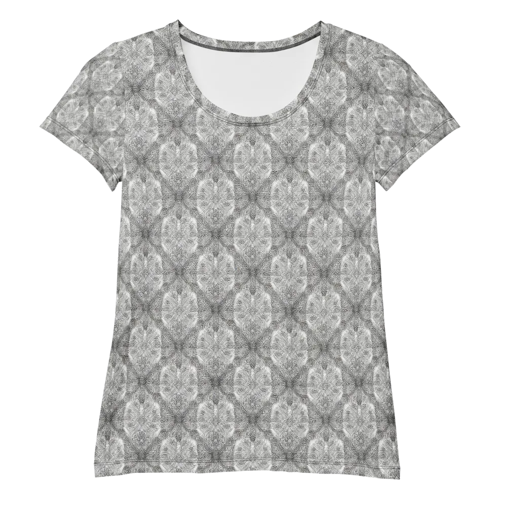 Ivory Filigree on Women's Athletic T-Shirt — Front