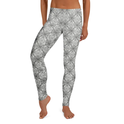 Ivory Filigree on a Leggings
