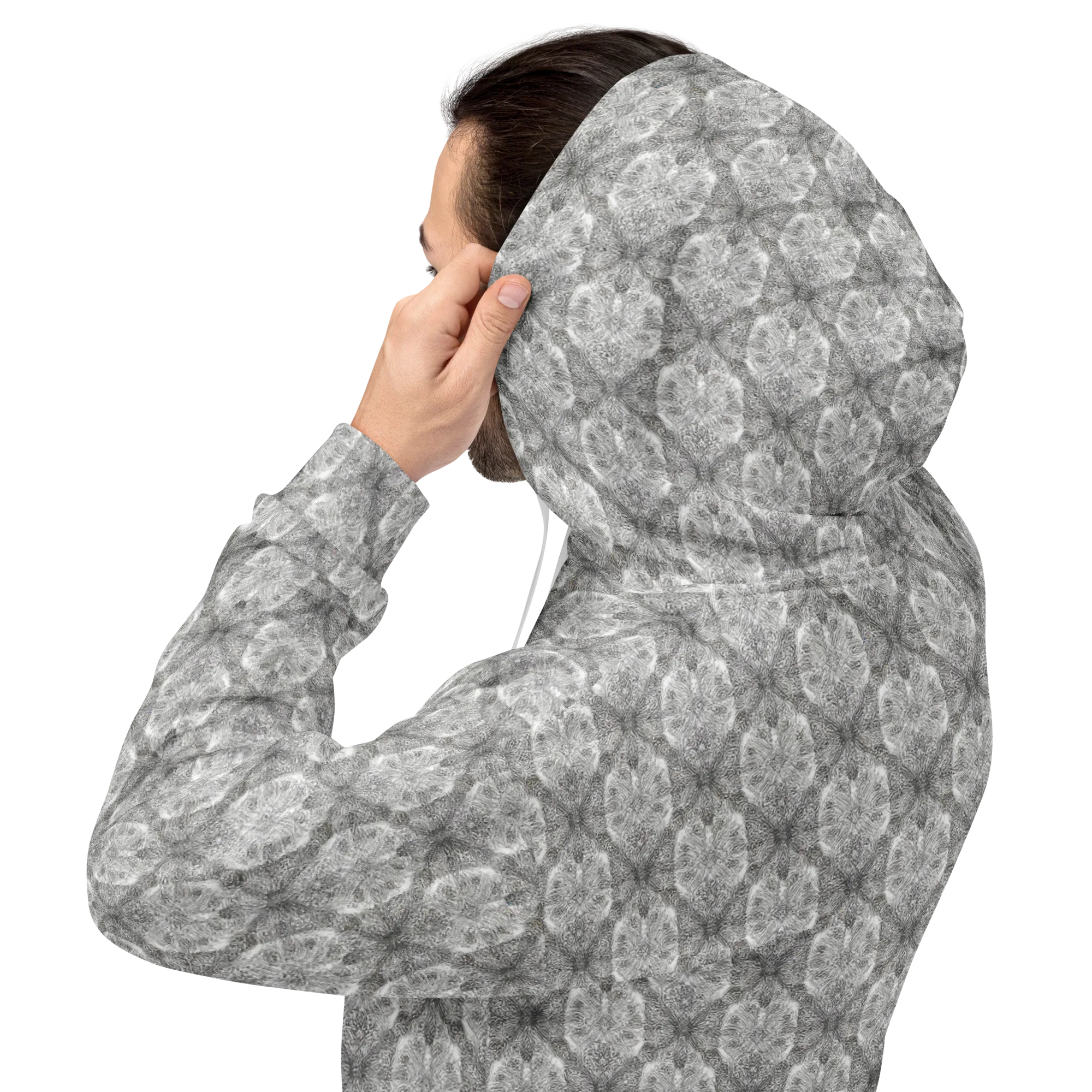 Ivory Filigree on Hoodie — Back