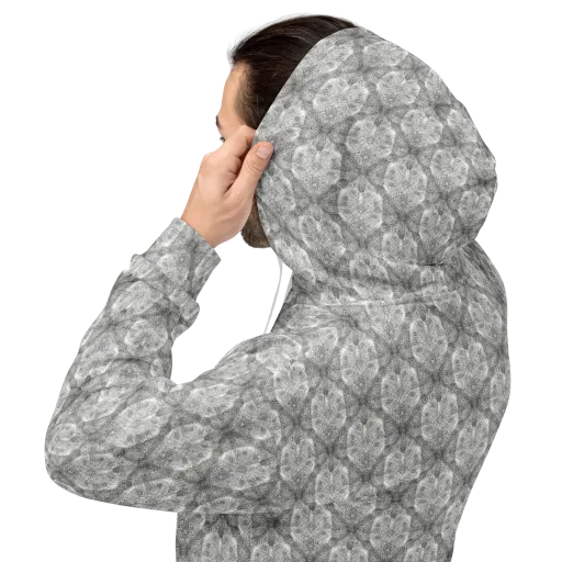 Ivory Filigree on a Hoodie