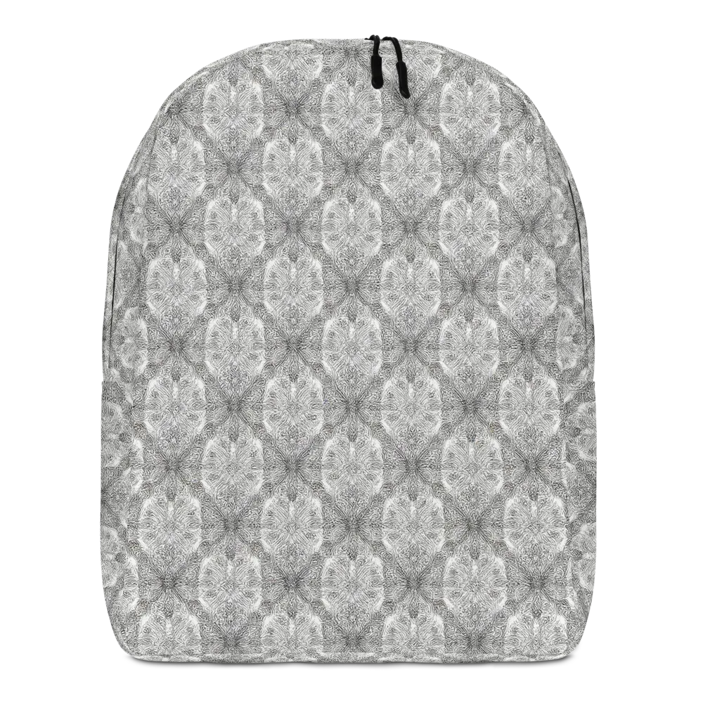Ivory Filigree on Minimalist Backpack — Front