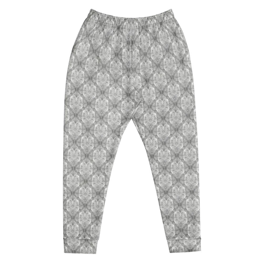 Ivory Filigree on Men's Joggers — Front