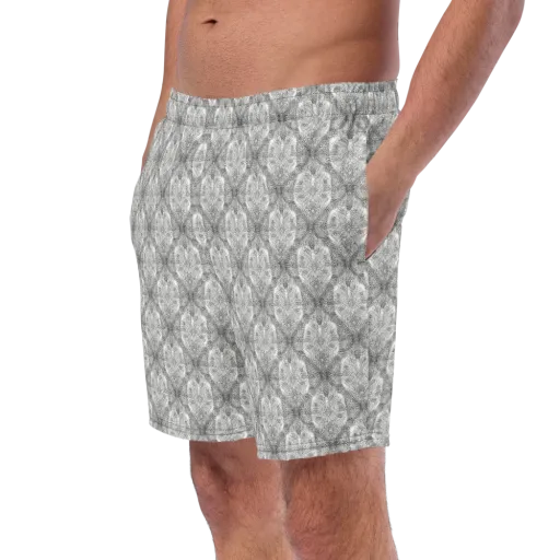 Ivory Filigree on a Swim Trunks
