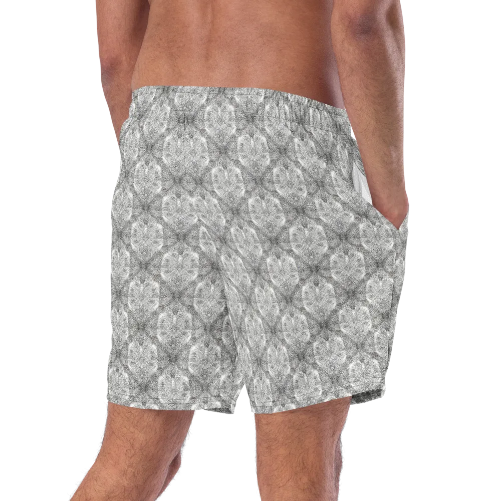 Ivory Filigree on Swim Trunks — Right Back