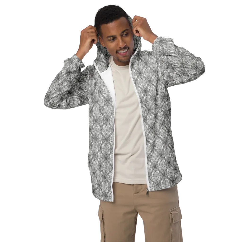 Ivory Filigree on Men's Windbreaker — Front