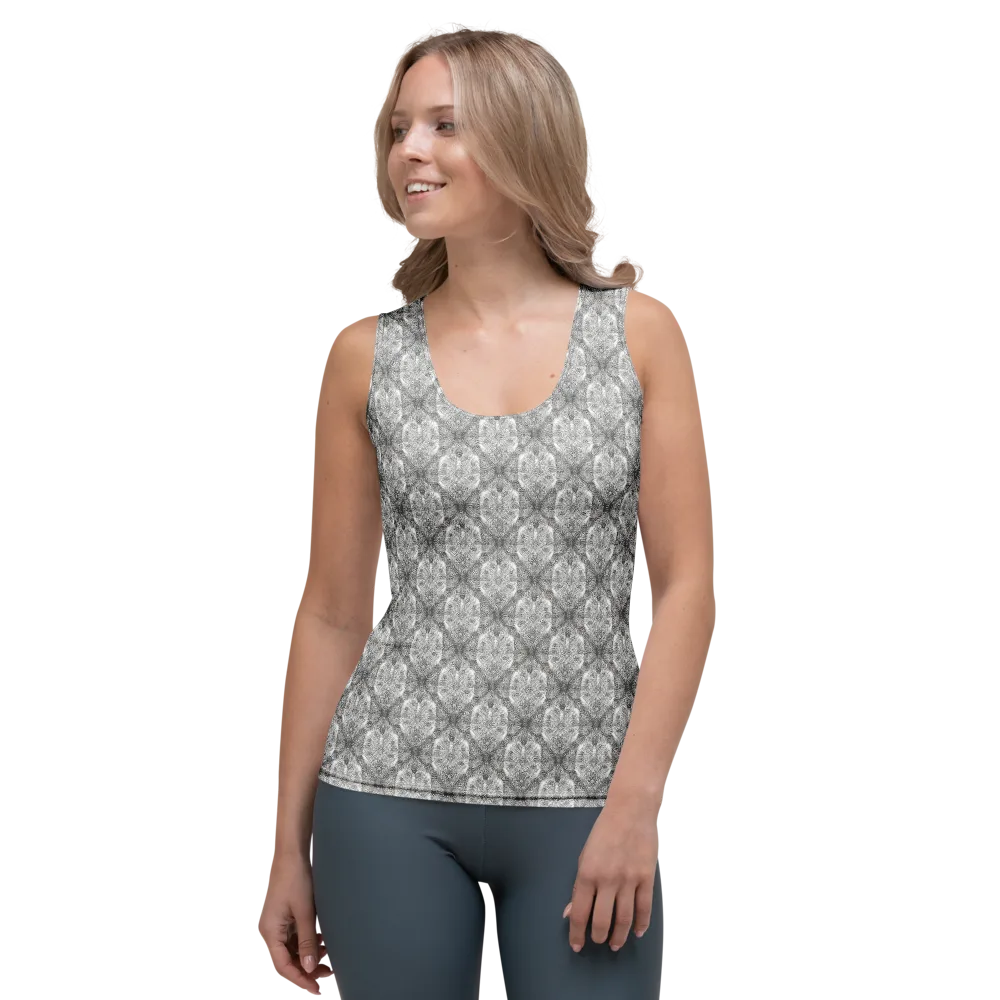 Ivory Filigree on Women's Tank Top — Front