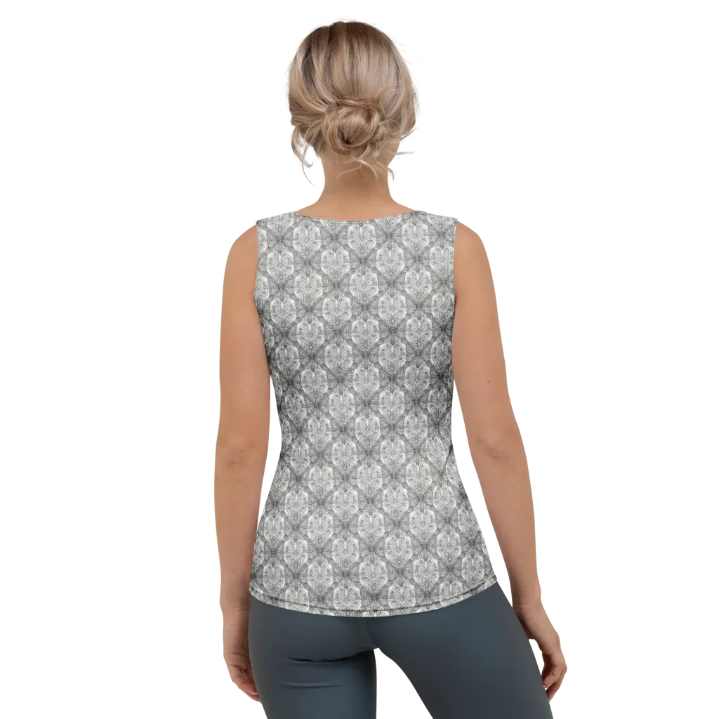 Ivory Filigree on Women's Tank Top — Back