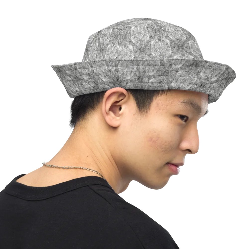 Ivory Filigree on Reversible Bucket Hat — Right Outside