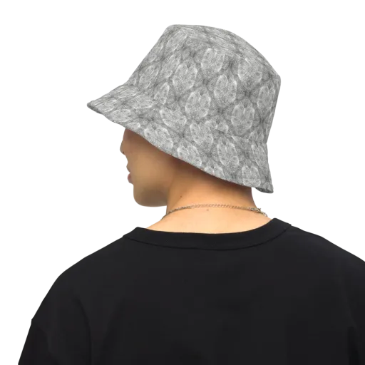 Ivory Filigree on a Reversible Bucket Hat