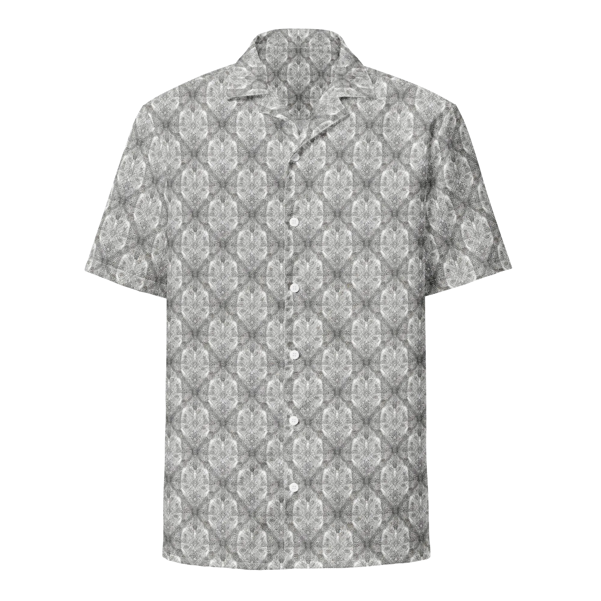 Ivory Filigree on Button Shirt — Front
