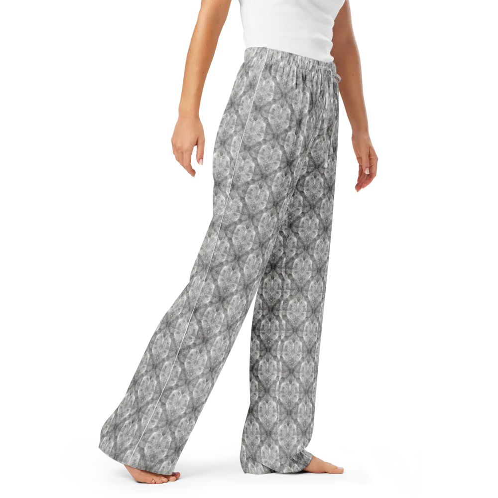 Ivory Filigree on Women's Pajama Pants — Right Front