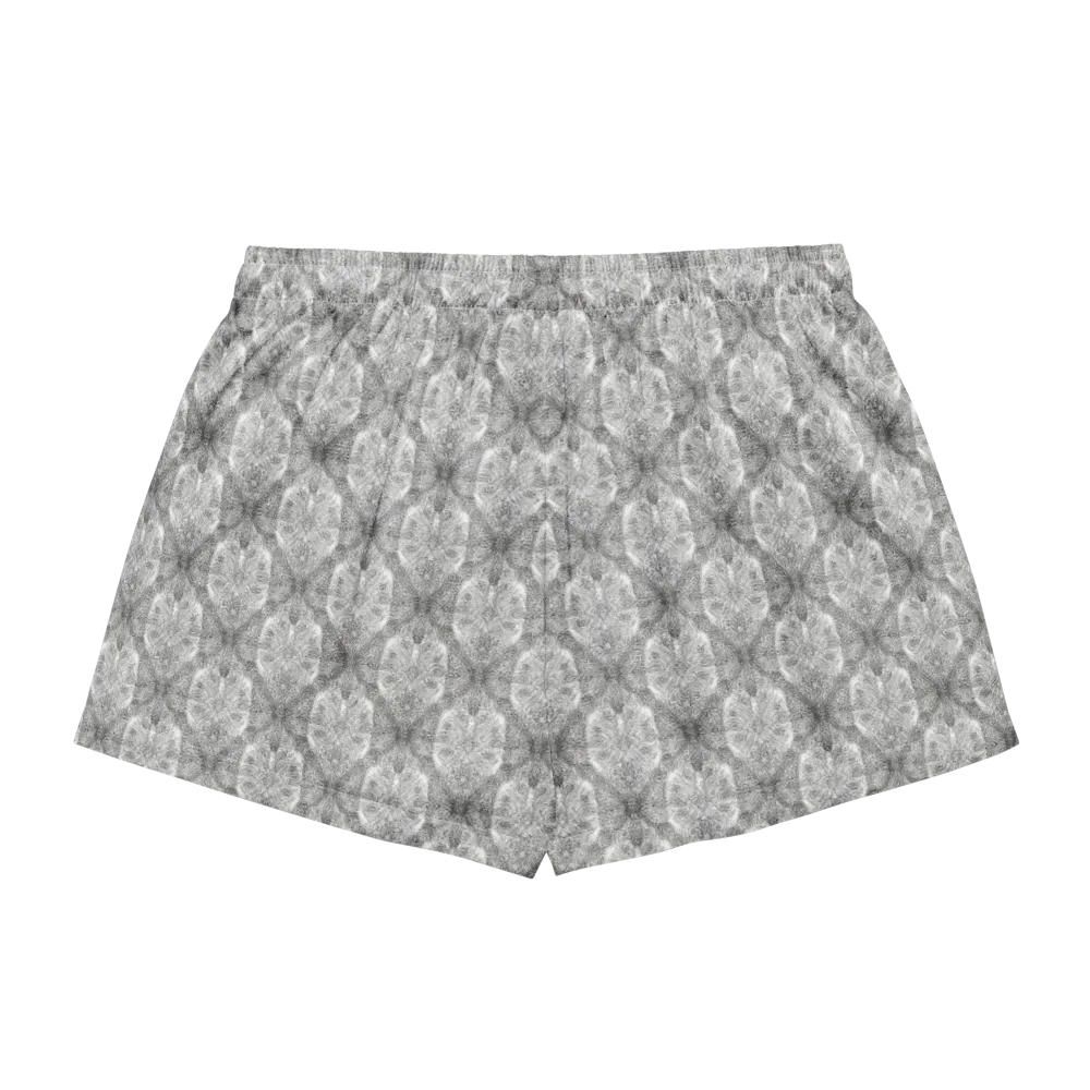 Ivory Filigree on Women's Pajama Shorts — Back