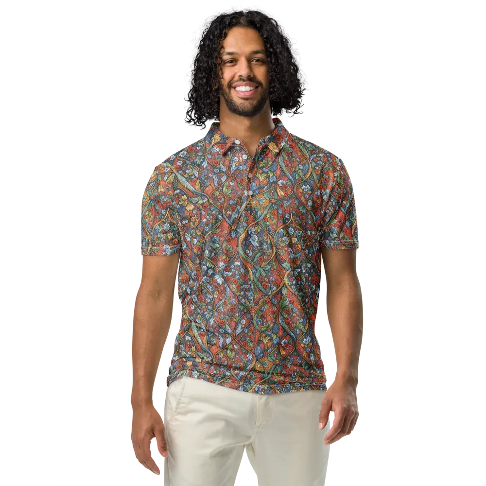 Morris Afterglow on Men's Slim Fit Polo Shirt — Front
