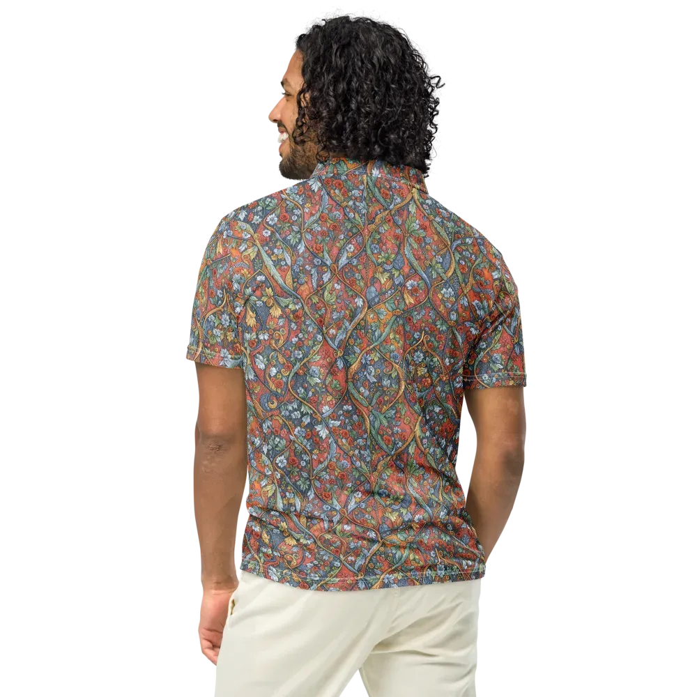 Morris Afterglow on Men's Slim Fit Polo Shirt — Back
