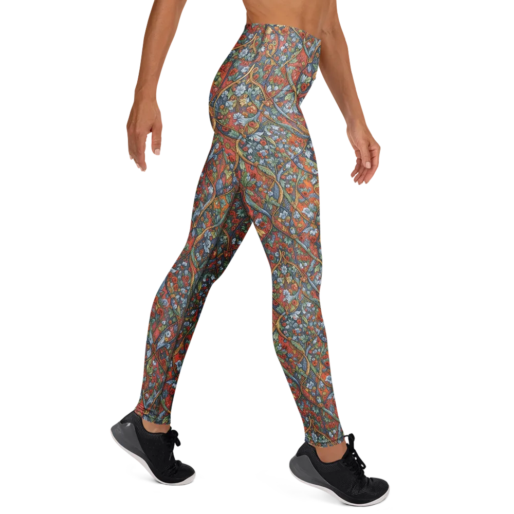 Morris Afterglow on Yoga Leggings — Right