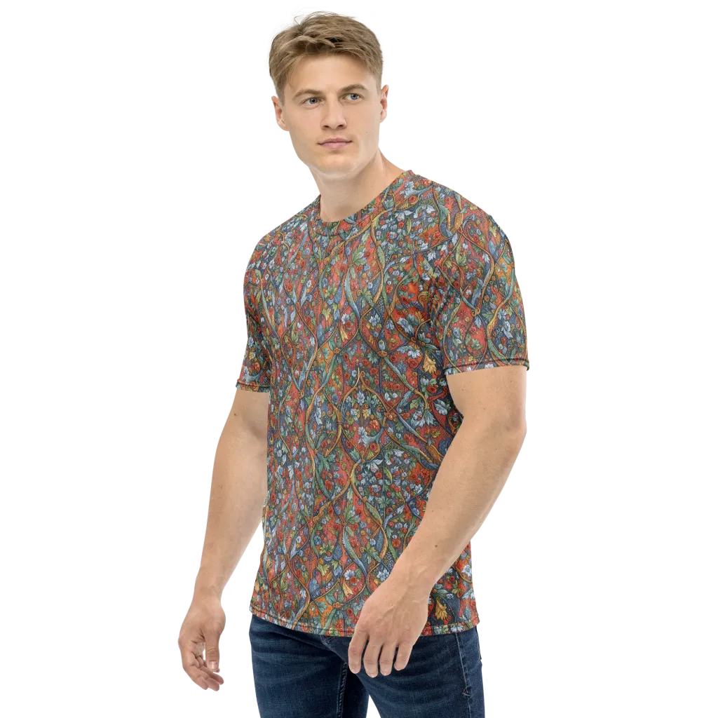 Morris Afterglow on Men's Crew Neck T-Shirt — Left