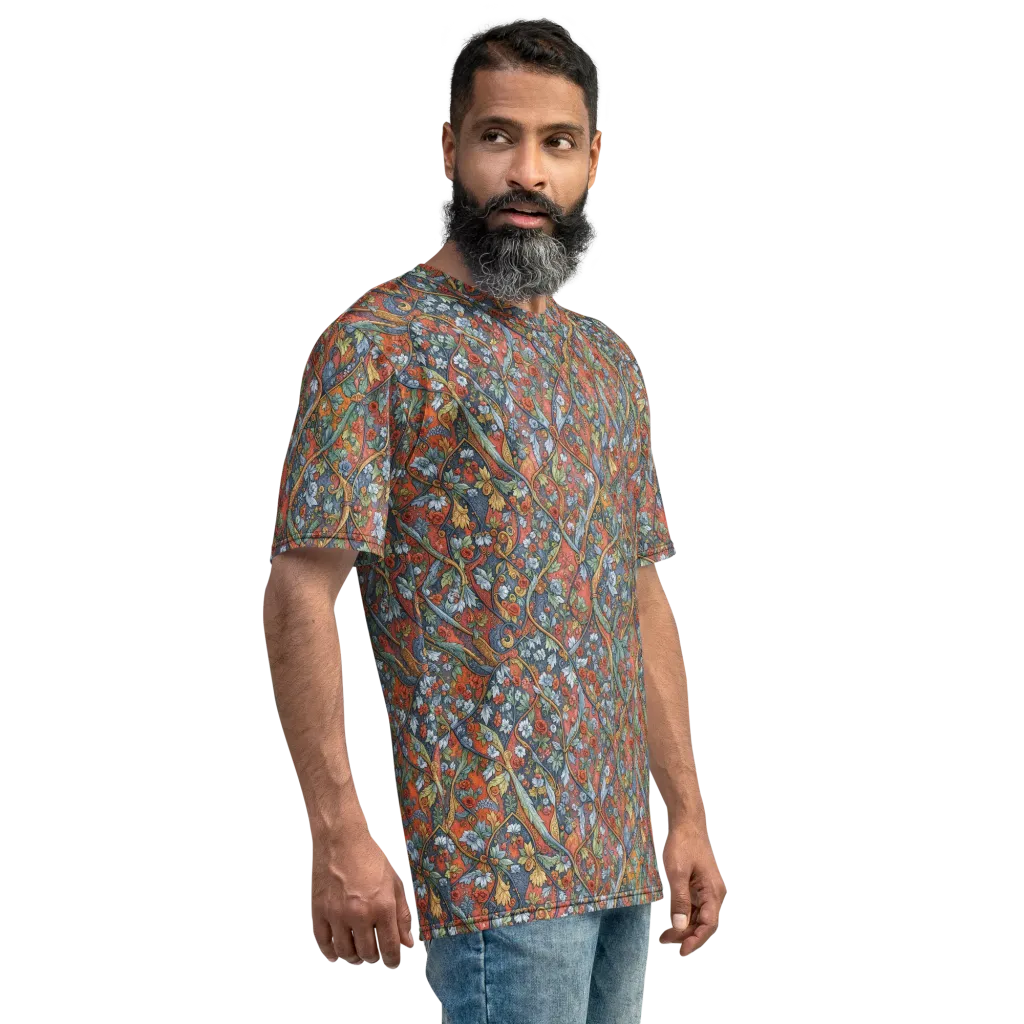 Morris Afterglow on Men's Crew Neck T-Shirt — Right