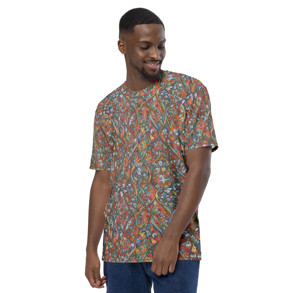 Morris Afterglow on Men's Crew Neck T-Shirt — Left