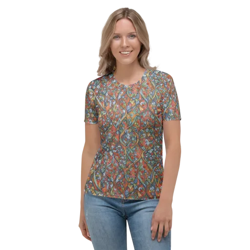 Morris Afterglow on a Women's Crew Neck T-Shirt