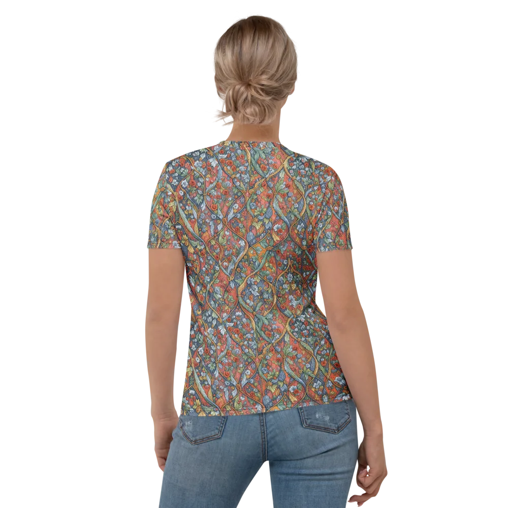 Morris Afterglow on Women's Crew Neck T-Shirt — Back
