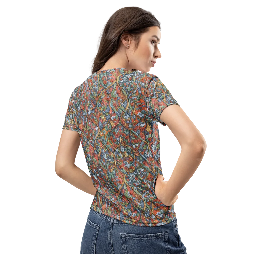 Morris Afterglow on Women's Crew Neck T-Shirt — Back