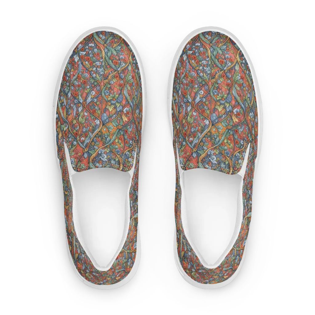 Morris Afterglow on Men's Slip-On Canvas Shoes — Front