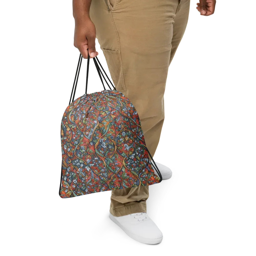 Morris Afterglow on Drawstring Bag — Front