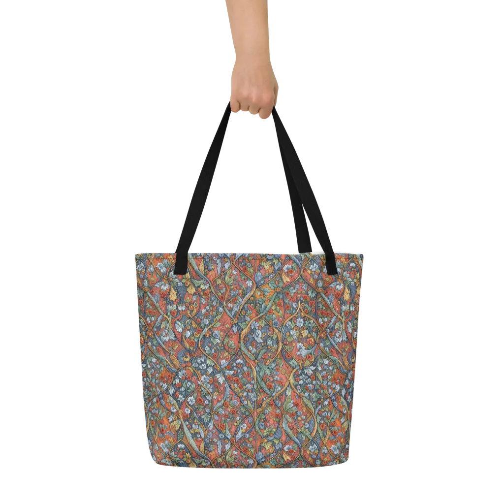 Morris Afterglow on Large Tote Bag W/ Pocket — Front