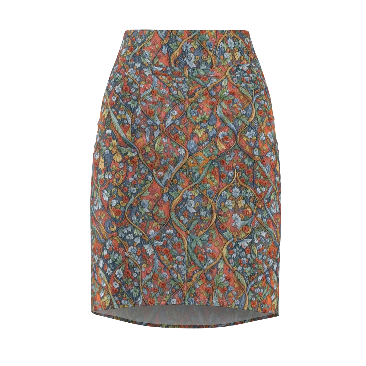 Morris Afterglow on Pencil Skirt — Front