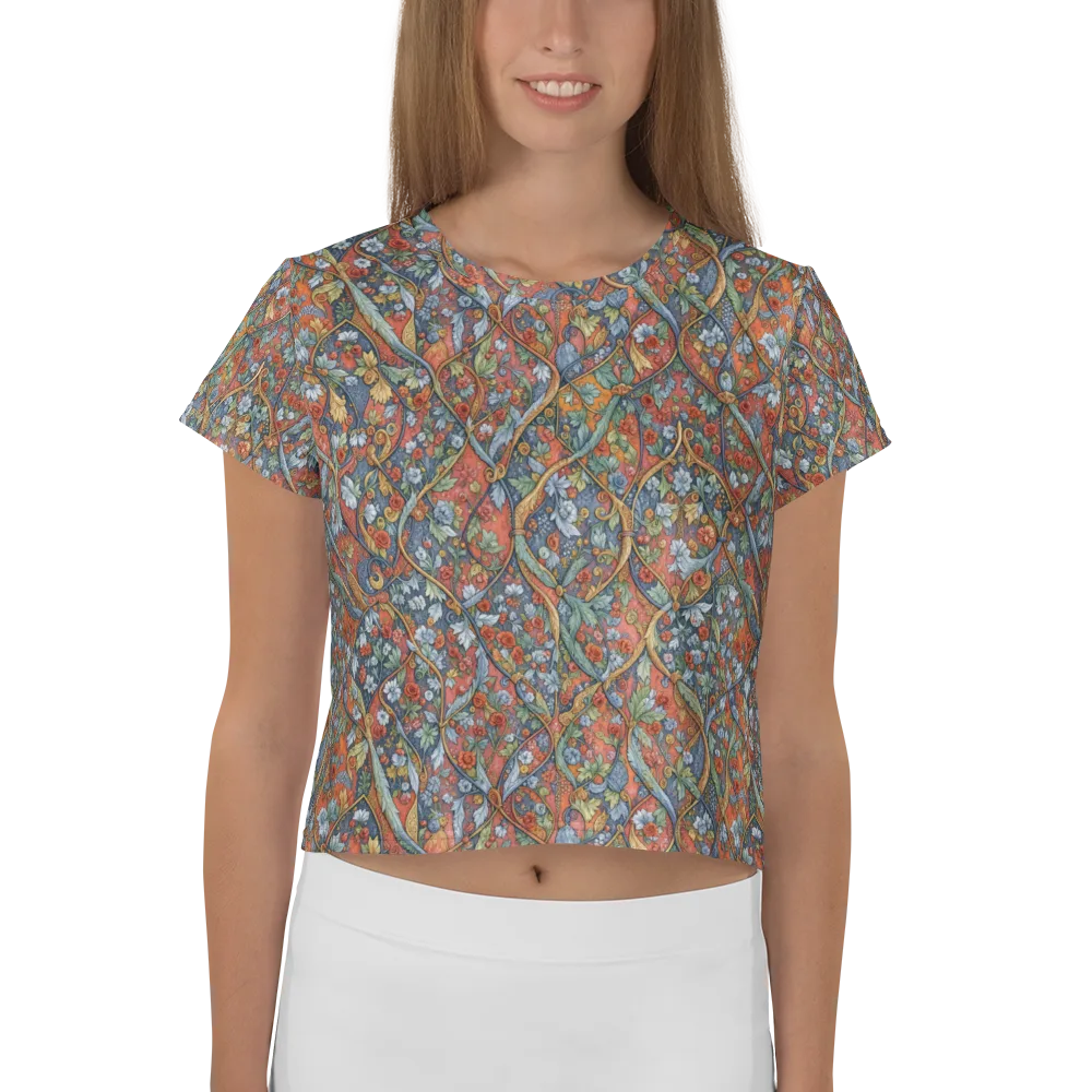 Morris Afterglow on Crop Tee — Front