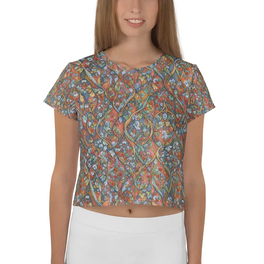 Morris Afterglow on Crop Tee — Front
