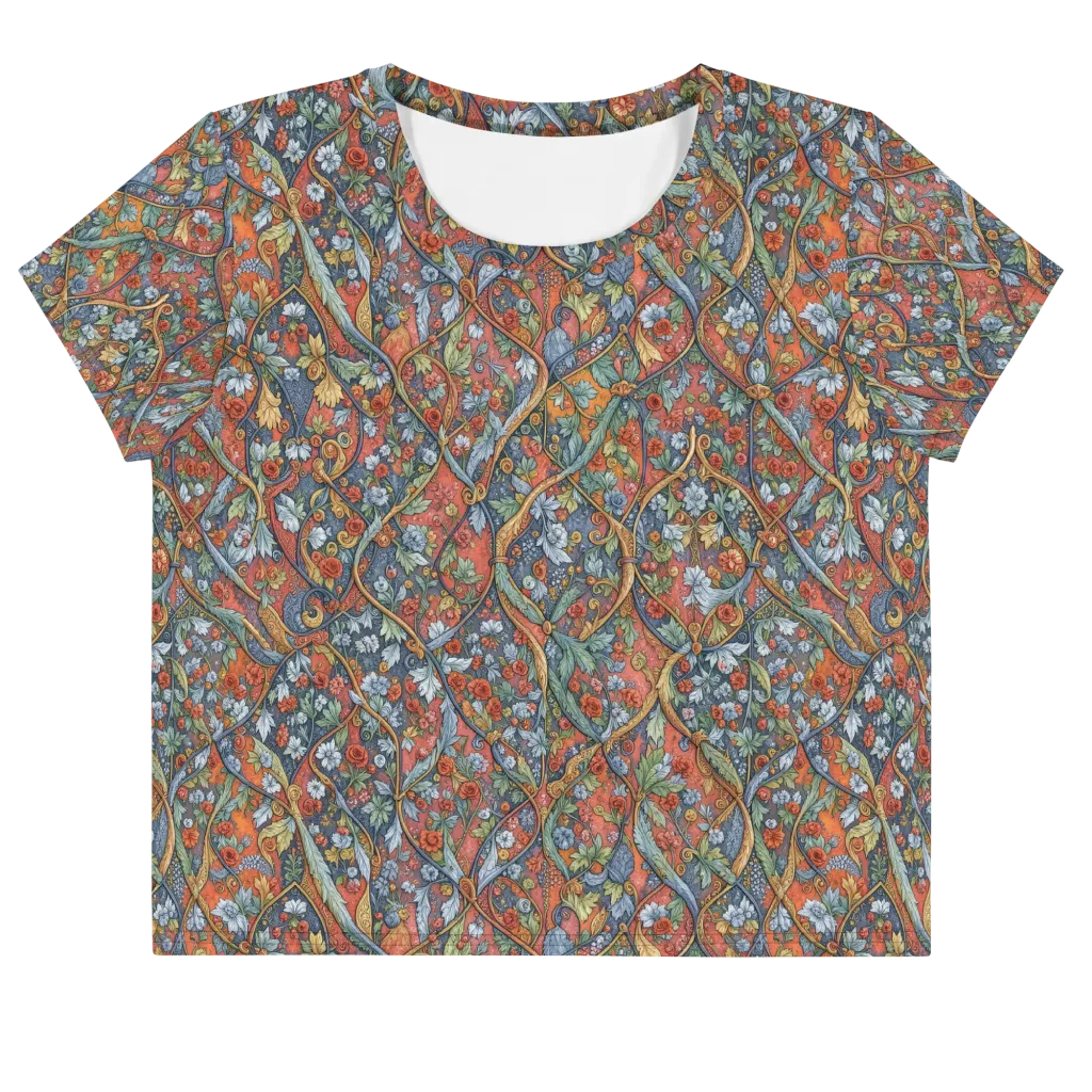 Morris Afterglow on Crop Tee — Front